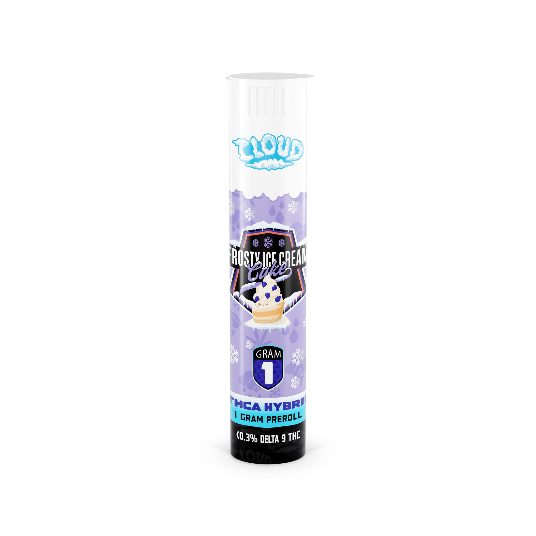 Cloud THCA Pre-Roll – Frosty Ice Cream Cake | 1g Hybrid