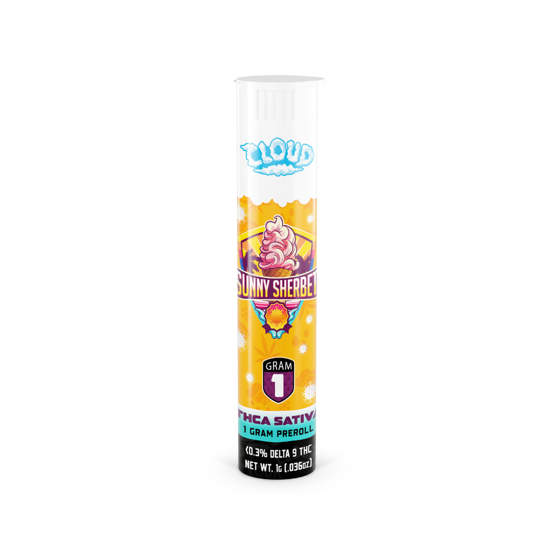 Cloud THCA Pre-Roll – Sunny Sherbet | 1g Sativa