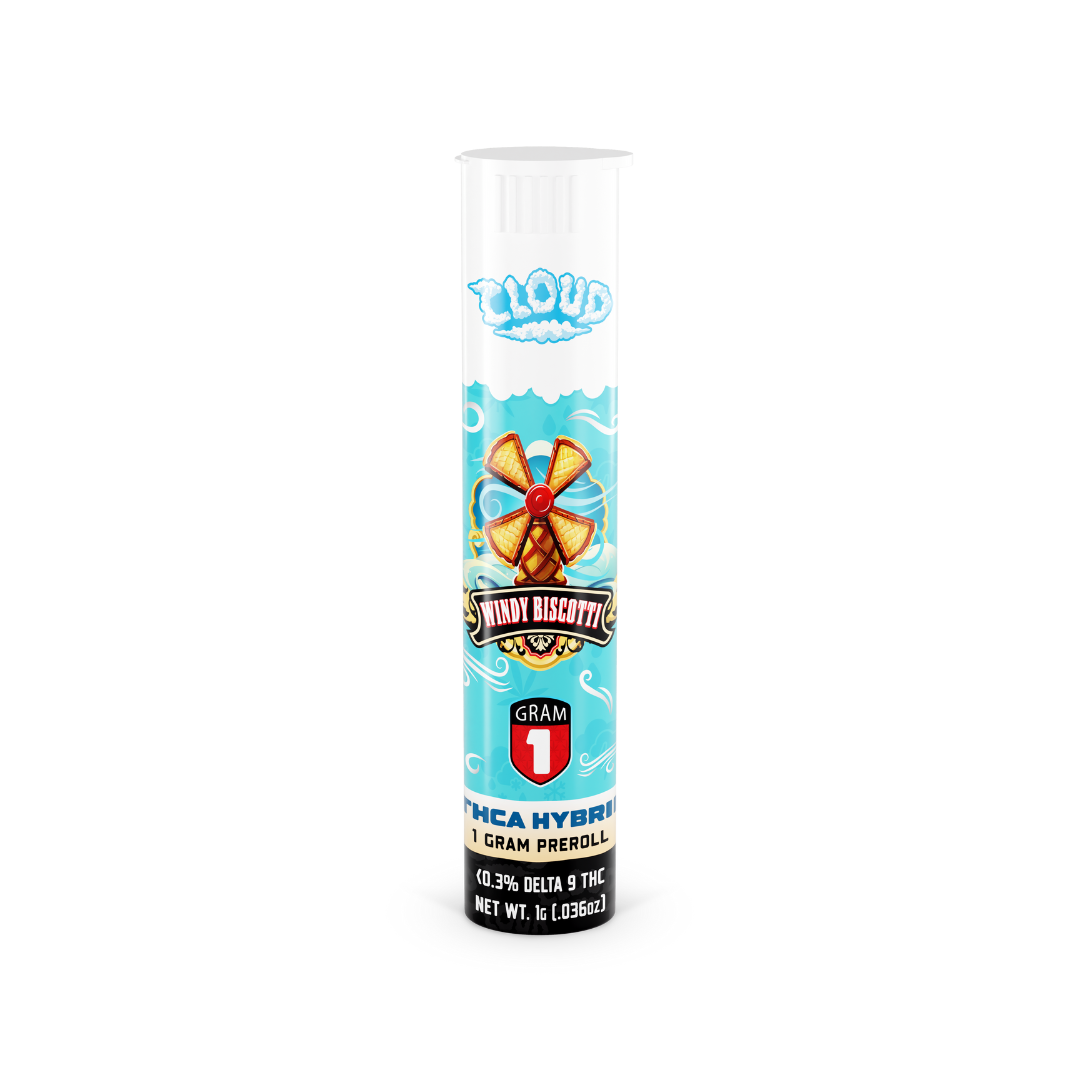 Cloud THCA Pre-Roll – Windy Biscotti | 1g Hybrid