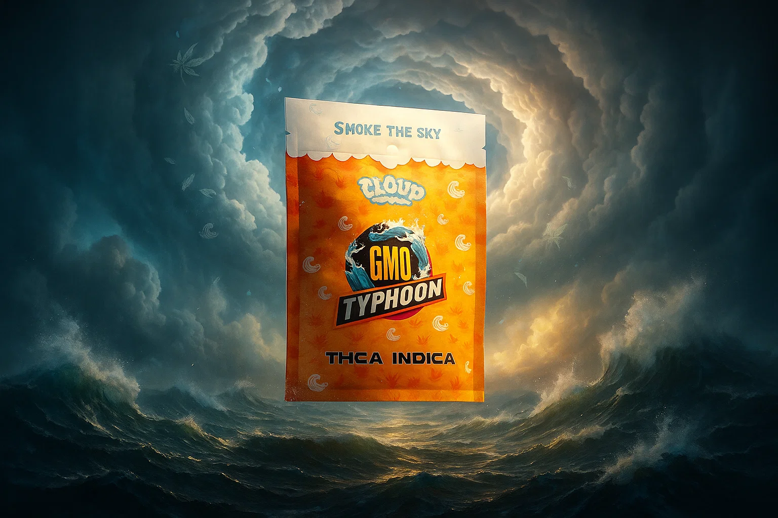 GMO Typhoon: CLOUD’s Bold THCA Indica Storm