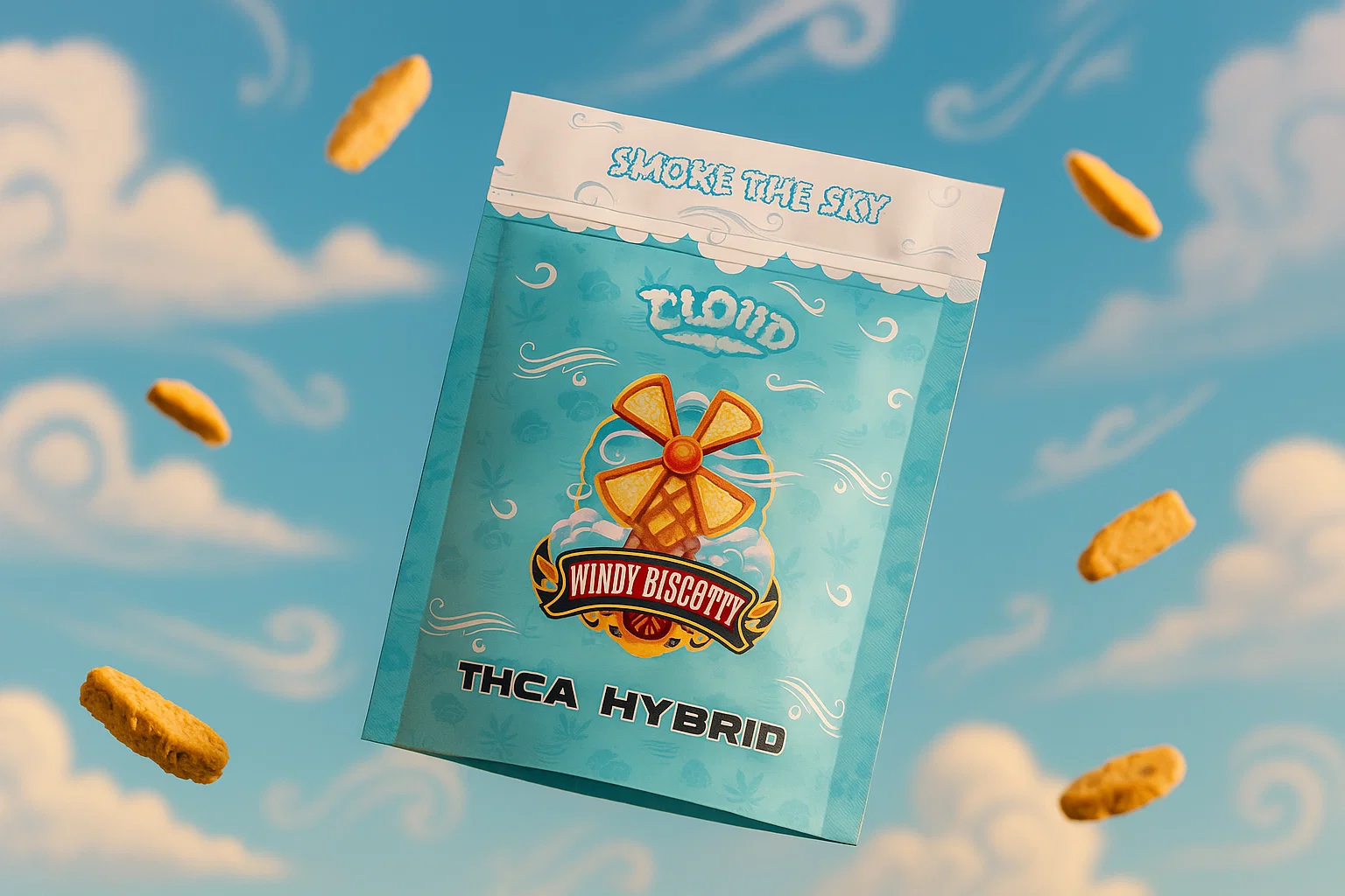Windy Biscotti: CLOUD’s Nutty THCA Hybrid Breeze