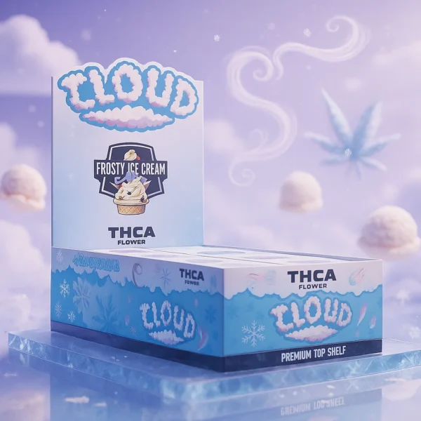 Cloud THCA Flower – Frosty Ice Cream Cake 3.5g | Display Box - Image 2
