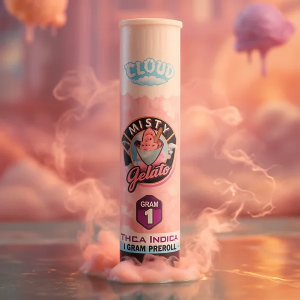 Cloud THCA Pre-Roll – Misty Gelato | 1g Indica - Image 2